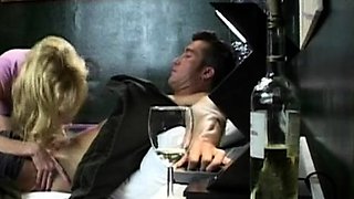 Blonde With Natural Big Boobs Loves Putting A Toy In Her