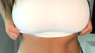 Chubby Brunette Big Boobs Dildo Masturbation