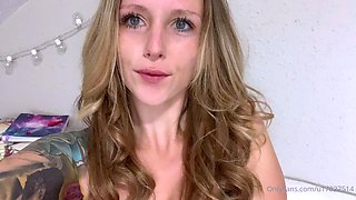 Blonde with big boobs fucked from behind before tit wanking