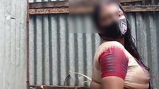 Desi Bhabhi Steamy Bathing Outdoor With Mature Indian Charm