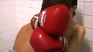 After a Female-male Boxing Match, They Need Both to Relax Sexually in the Bathroom.