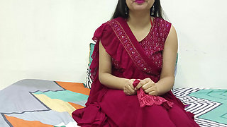 Hot Indian saara bhabhi pussy licking and hard fuck for teaching first sex to devar.