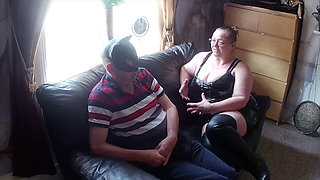 Part 1"- Domina Satana interview Slave Andrew & sissifying