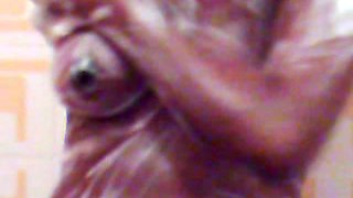 Greek ebony slut Nathalie in showers