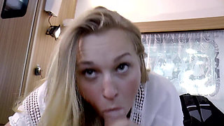 Pretty stranger gets her pussy pounded by old man's cock