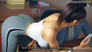 Dobermans Rachel Episode 02 Unfaithful Hot Big Ass Fucking Hard with Her Lover in the Bathroom Open Pussy Dripping Cum