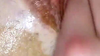 Hairy American Housewife Fisted on Real Home Video