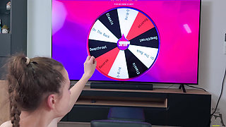 Ritzy Rain Mouth Training Day with a Fortune Wheel Game - O-ring Spider Gag, Messy Wet Dripping Drool, Different Deepthroat and