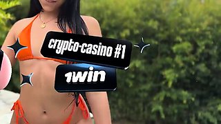 Amazing hard-core at the pool with my nude neighbor.