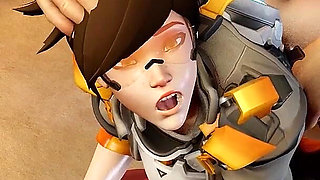 Hanzo Riders Tracer's Ass Hard - Overwatch Parody