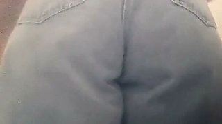 After Gym Tease -shorts off, Natural Tits and Jeans on