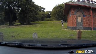 Policeman in uniform fucks eighteen american in the bum in a barn - faux cop