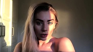Lovely Blonde With Tight Pussy Masturbate Solo