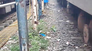 TRAIN TOILET College girl have sex with step brother Xxx , Desi Village Doggy style rough hardcore College girl tight pussy sex