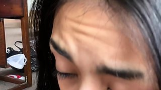 Cute brunette young hookup amateur teen blowjob