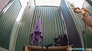 Czech Pool 7: Firm Fitness Beauty Goes Bare Poolside