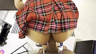 Sexy 18-year-old Schoolgirl Leaves College to Be Fucked