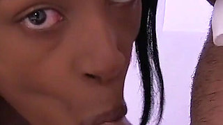 Ebony Babe L. Marie Gets Fucked in Her Wedding Dress and Takes Huge Messy Facial