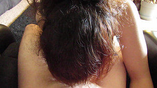 Quick Smiley Couch Blowjob