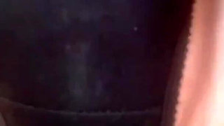 Wanking in Dirty Old Black Knickers with Stains - Julie Cunningham