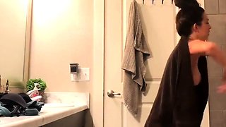 Peeking at my niece in the bathroom