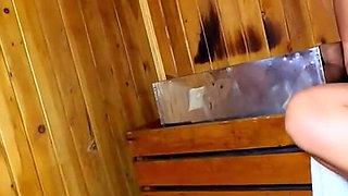 Outdoor Fucking!! Casual Sex in a Publuco Sauna Without a Condom