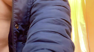 Hana at Kitchen Cooking Then She Need Go to Pee on Toilet