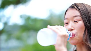 Amateur striptease and Solo masturbation