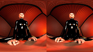 Mistress in Black Latex - POV Cowgirl