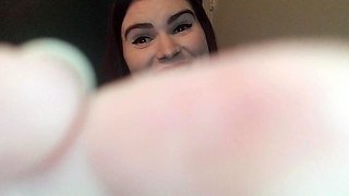 European amateur redhead masturbates on webcam