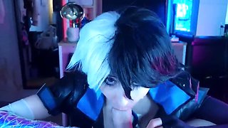 Miss Moons Dominates Roommate in Luna Snow Cosplay - Big Tits, Blowjob, Roleplay