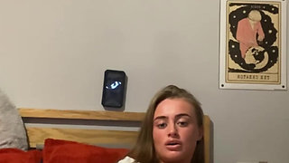 Tattooed curvy slut moans loud and fucks hard her tight pussy