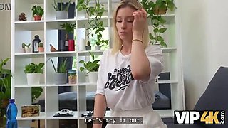 Shaved Babe Lily Blossom Fucks Stranger While Boyfriend Watches