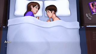 Anon Sucks Debbie's Boobs Suck and Fuck Her Pussy - Summertime Saga Gameplay