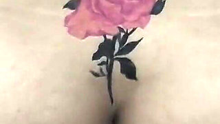 Indian Wife with Fake Tattoo Hot Mom
