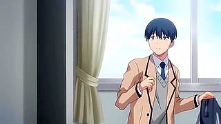 He holds her head and cums in her mouth, swallowing it and then unable to hold back, he puts it in and cums inside her.