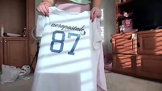 Curly Blonde Teen Records Solo Dildo Masturbation More at