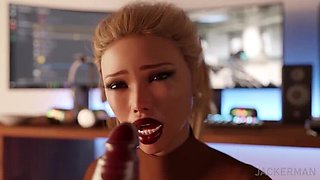 Jackerman Southern Hospitality Blowjob & Creampie with Big Cock MILF Animation