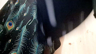 Fitting Room Secret: Giantess Flashes Her Massive Hairy Bush