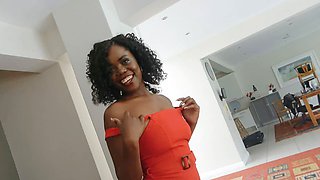 Beautiful African Secretary Tries Modelling Career By Fitting Producer Big Cock In Her Tight Cunt