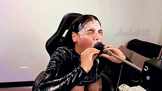 5555 Slaps Very Hard on My Face While I Swallow Your Balls Down My Throat