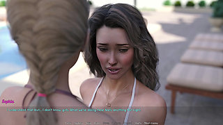 Awam - Sofia Plays with Ellie's Lesbian Friend Julia: Hot Kissing, Tit Play & Dripping Wet Pussy