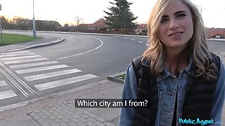 Public agent - i make this hot american tourist squirt in the forest