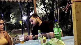 Desi Bhabhi Fucked Hard in Garden Doggy Style - Indian Aunty Creampie Pussy & Cum in Mouth