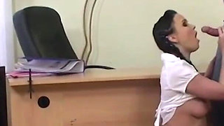 Hot teen and her teacher work out her grades
