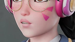 D.va Exam Disaster Turns Into BBC Tight Asshole Stretching - Overwatch 3D Porn