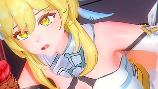 Genshin Impact - Lumine Erotic BBC Sex - 3D Hentai Animations