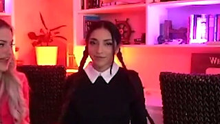 Wednesday Addams and Her Best Friend Use Multiple Toys to Orgasm