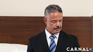 Master Reece Scott Barebacks and Breeds Noah White After Rimming