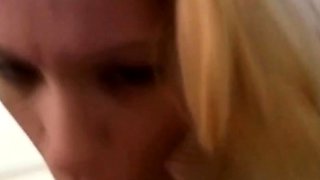 Perfect Blonde Cock Gobbler Whoa